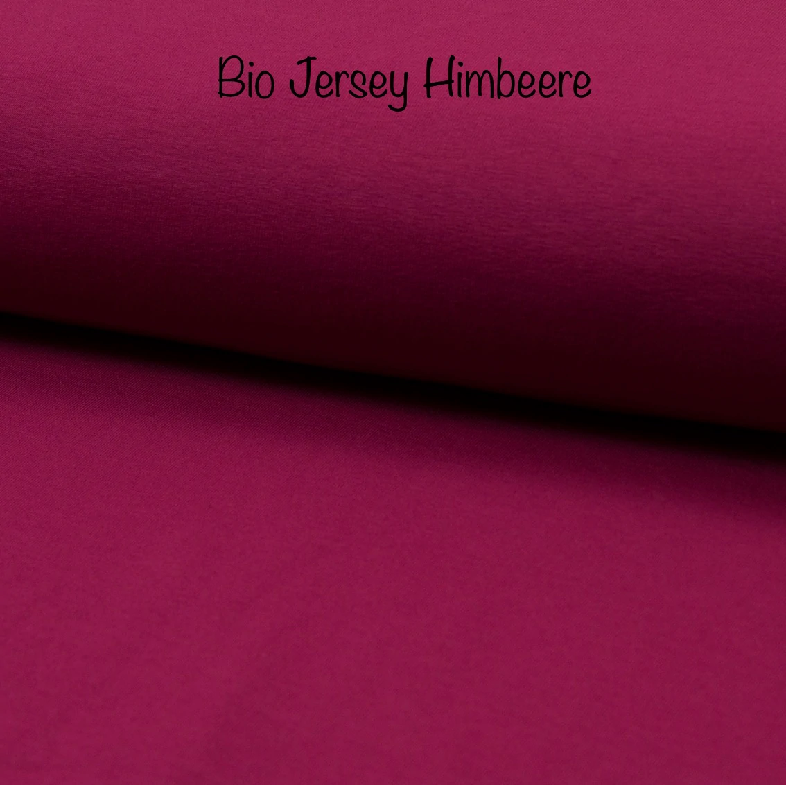 Bio Jersey Uni Stoff mit der Färbung Himbeere