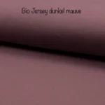 Bio Jersey Uni dunkel mauve