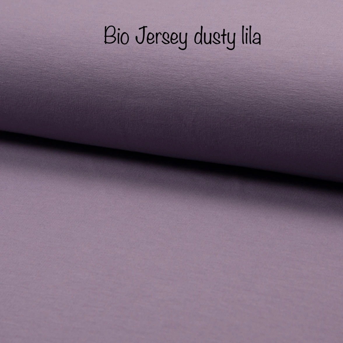 Bio Jersey Uni Stoff mit der Färbung dusty lila