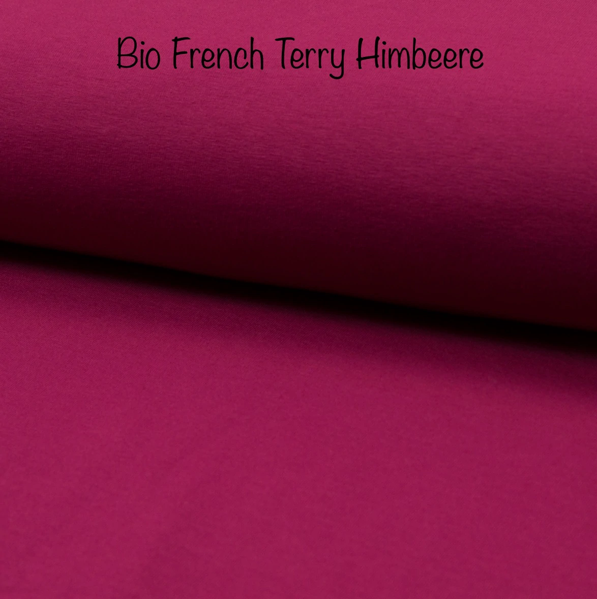 Bio French Terry Stoff Farbe Himbeere
