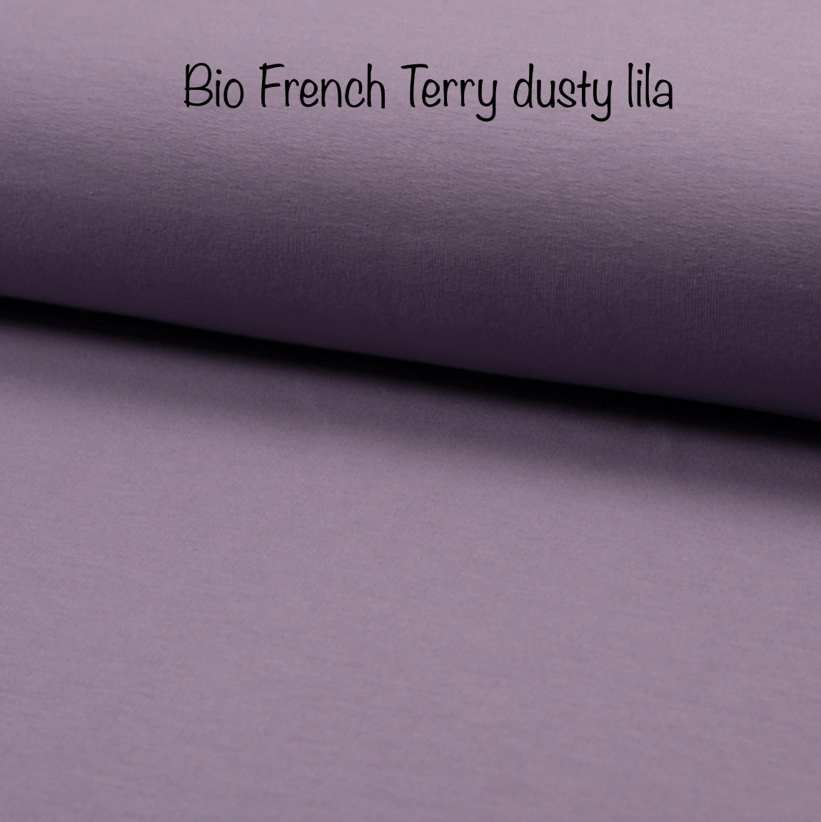 Bio French Terry Stoff Farbe dusty lila