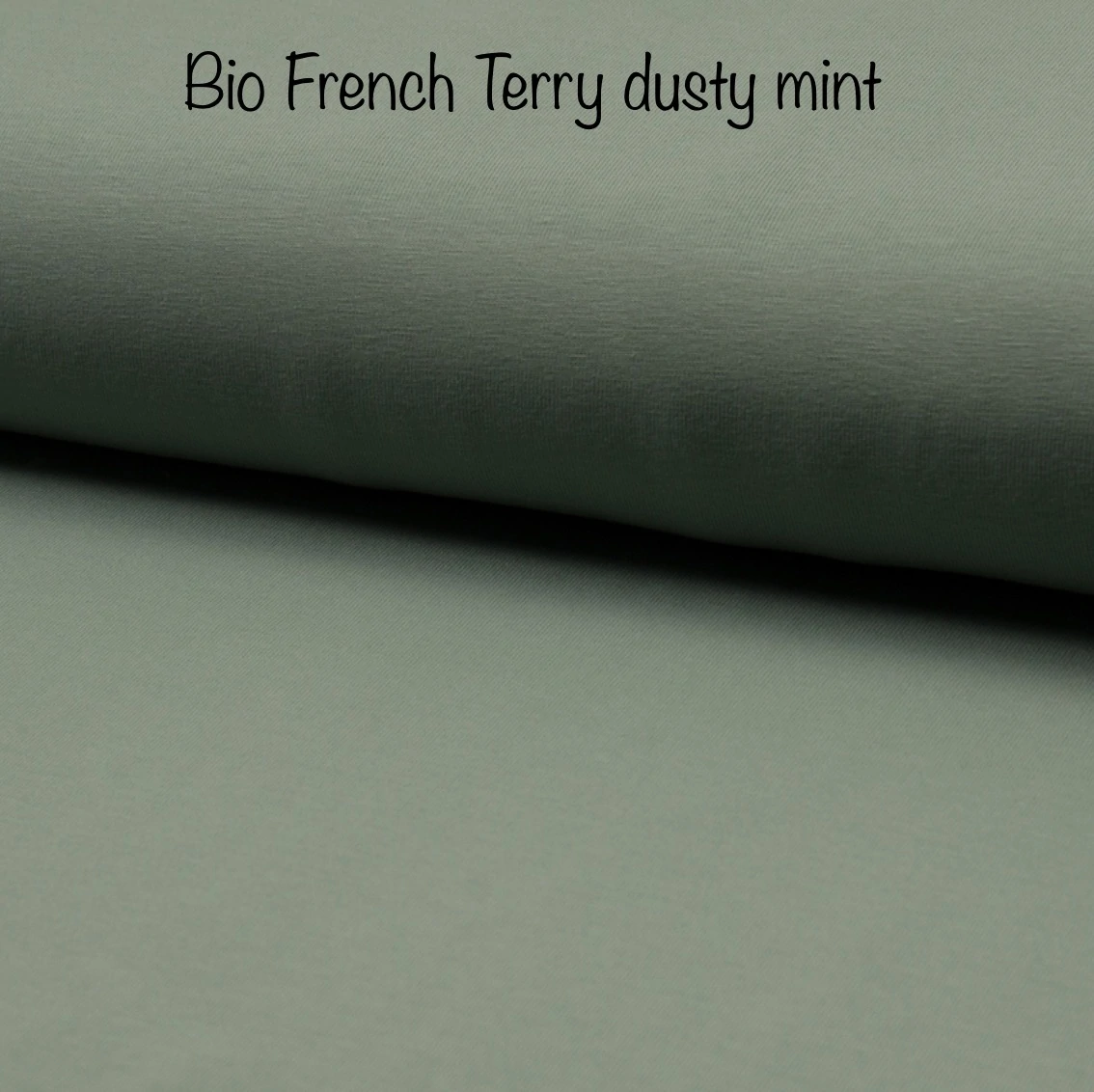 Bio French Terry Stoff Farbe dusty mint